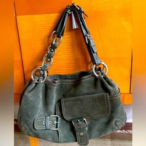 Mania Italian leather/suede slouch bag